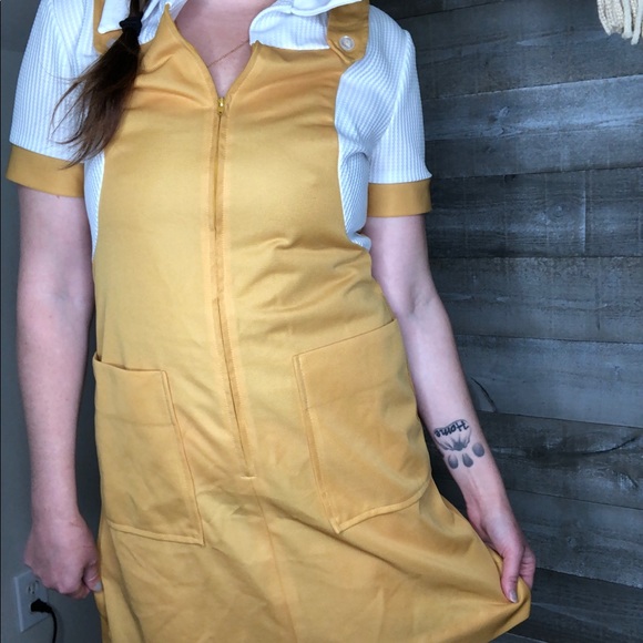 Crest vintage 60s mod waitress pinup dress - Picture 5 of 5